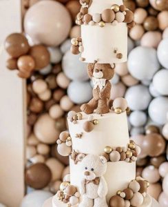 15+ Adorable Teddy Bear Baby Shower Cake Ideas - One Sweet Life